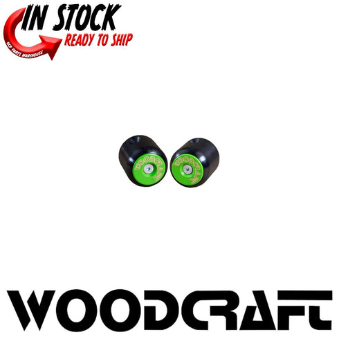 WOODCRAFT FRAME SLIDERS GREEN STANDARD PUCKS KAWASAKI 2016-2023 ZX-10R ZX-10RR